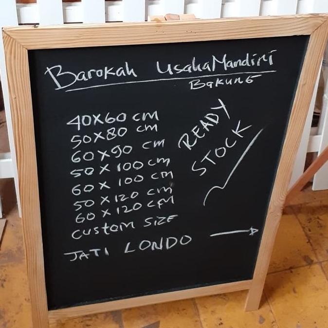 

Stok Sj Blackboard Papan Tulis Stand Size 40X60Cm Papan Tulis Ka Jati Londo