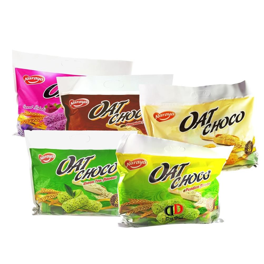 

Naraya Oat Choco Netto 400 gr (Isi 40 pcs x @10gr). Nugi