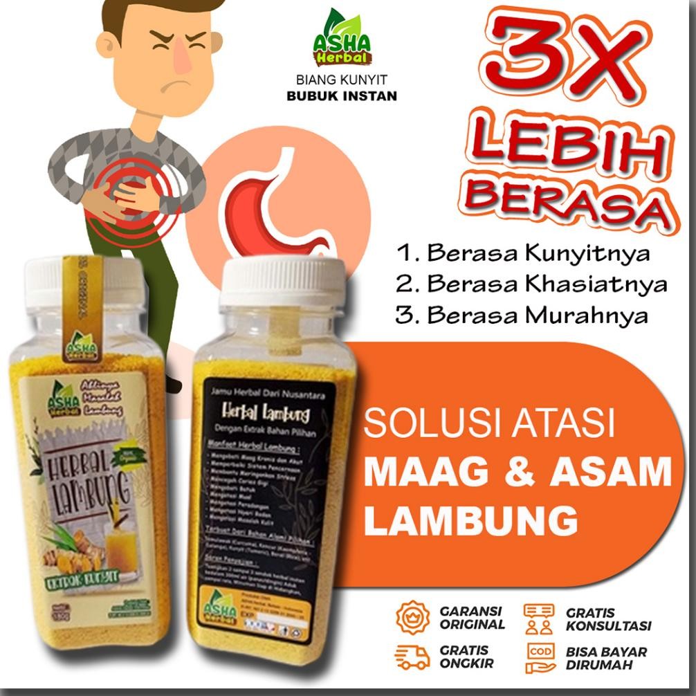 

Bubuk Biang Kunyit Jamu Asam Lambung Instan Obat Maag Kronis Herbal Nugi