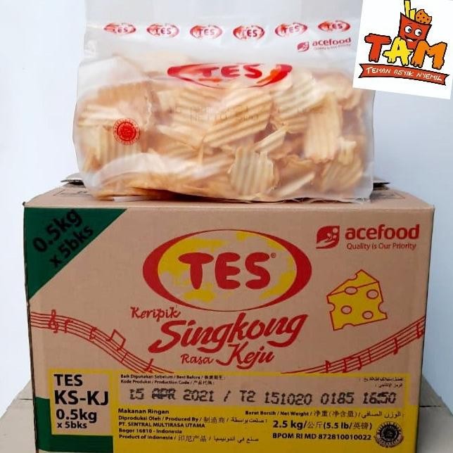 

CHUBA Keripik Singkong TES Singkong Keju 500 Gram - Tam Snack Nugi