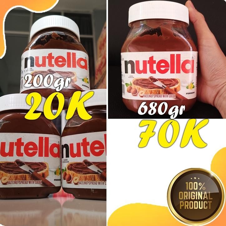 

Selai Nutella Chocolate Hazelnut Spread 680gr Nugi