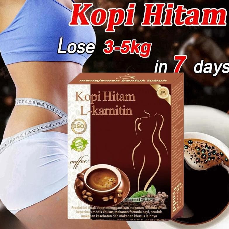 

[ 3g*20bag ] KOPI HITAM L-KARNITIN KOPI DIET ENZIM PELANGSING TUBUH PENGHANCUR LEMAK Kopi Hitam Instan Premium Original Slimming Weight Loss Black Coffee Detox Slimming Drinks cepat dan efektif Detoks dan turunkan berat badan bakar lemak Nugi