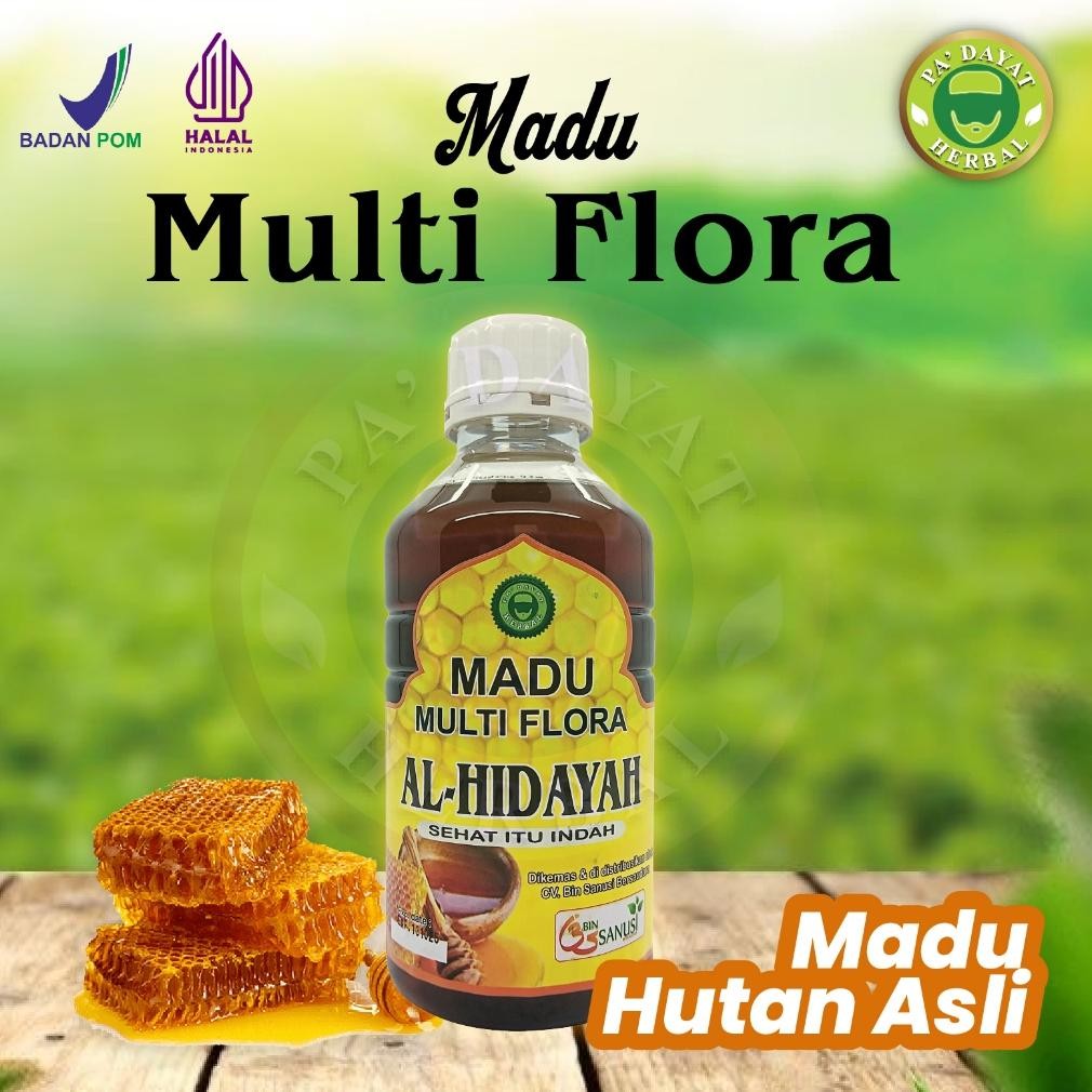 

Madu Multiflora/Madu Hutan Asli /Madu Al Hidayah / Madu Kesehatan / isi 1500ml/PA'DAYAT HERBAL Nugi