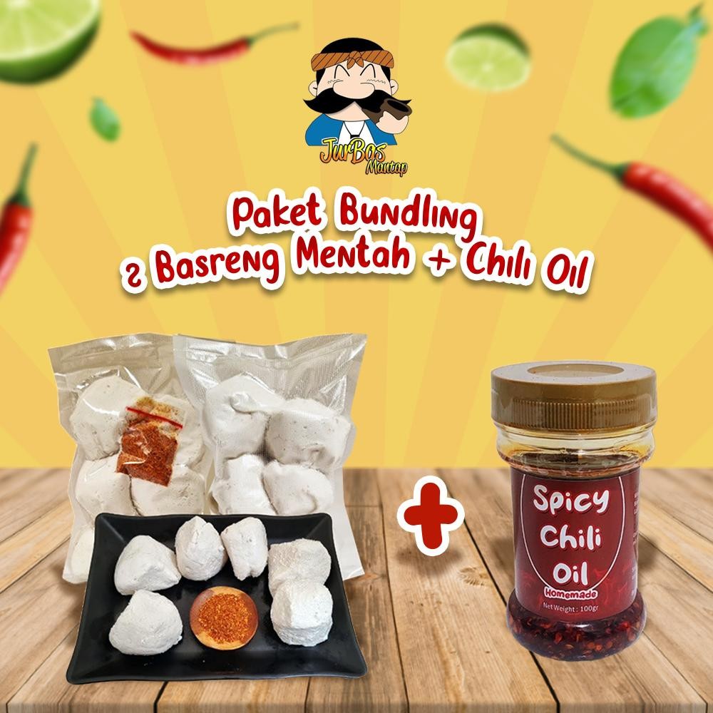 

[ISI 2] Basreng Mentah IKAN + Chili Oil Botol Nugi