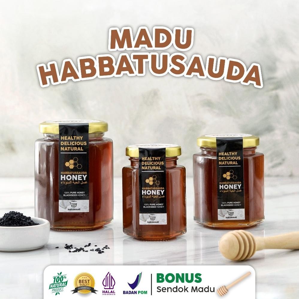 

Madu Habbatusauda Premium PROMIL Original 100% Murni Impor / Madu Habbatussauda Habatusauda Nugi