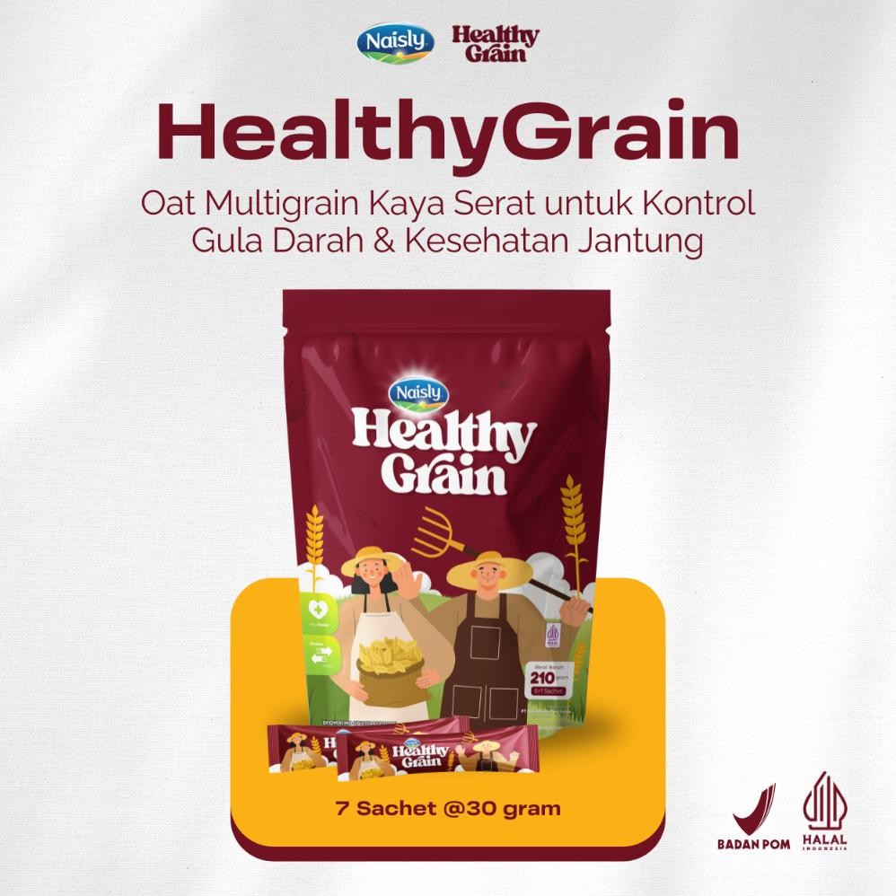 

Healthy Grain Multigrain Sehat untuk Hipertensi Diabetes Kolestrol dan Jantung Nugi