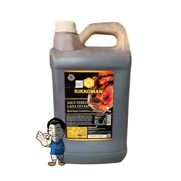 

Promo Kikkoman Black Pepper Teriyaki Sauce 5.7Kg | Saus Teriyaki Lada Hitam