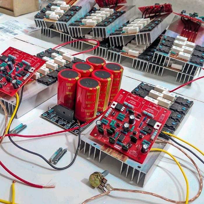 Paket Komplit Kit Power Socl 506 Komplit Plusfinaltoshiba  10 Set Stereo + Psu Elco 6 Nichicon 80V 1