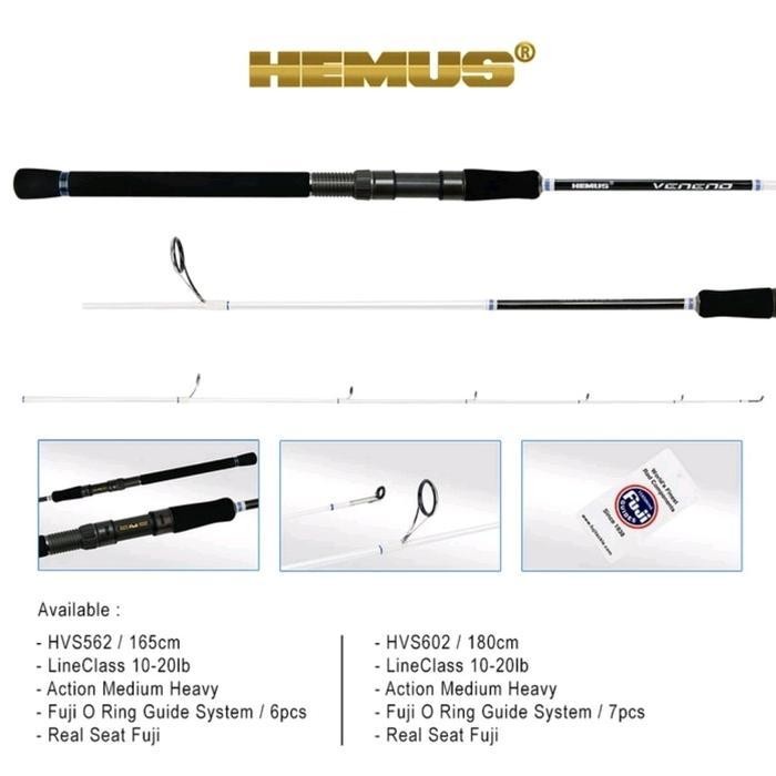 Joran Pancing Hemus Veneno Fuji Alconite Reel Seat Fuji