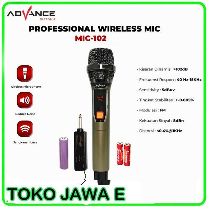 Mic Werles Advance Mic 102 - Advance Mic Karaoke Profesional Original Dan Terpercaya