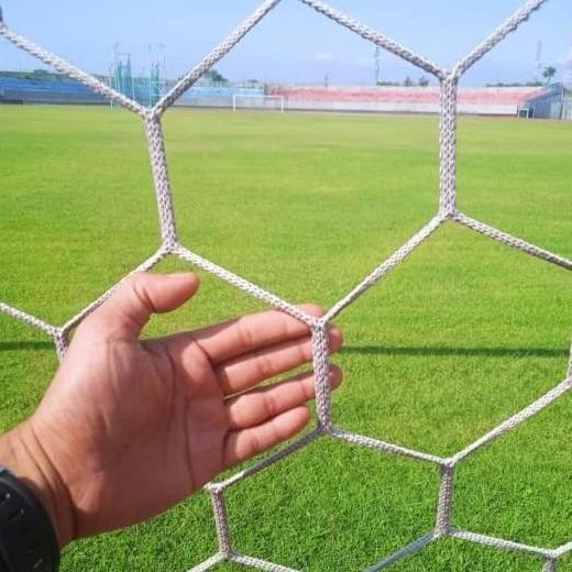 Jaring Gawang Soccer Ball Net Import Bahan Polyster + Tas Import Bagus