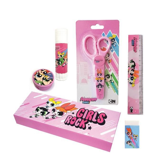 

Powerpuff Girls Stationery Set / Paket Alat Tulis Sekolah Kotak Pensil