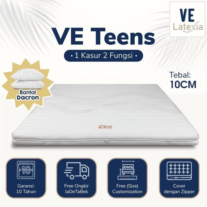 Mattress / Matras Topper Full Latex Ve Teens 10 Cm Ukuran 140X200