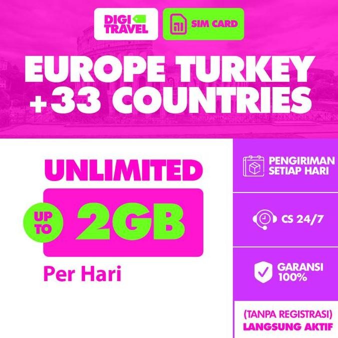 Sim Card Eropa Turki | Simcard Europe Turkey Unlimited Internet | Digitravel Sim Card Europe Eropa T