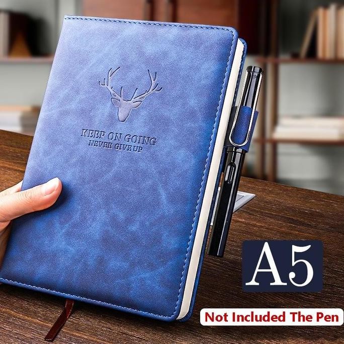 

Buku Notebook Catatan Kerja Planner Binding Diary Bahan Kulit Premium