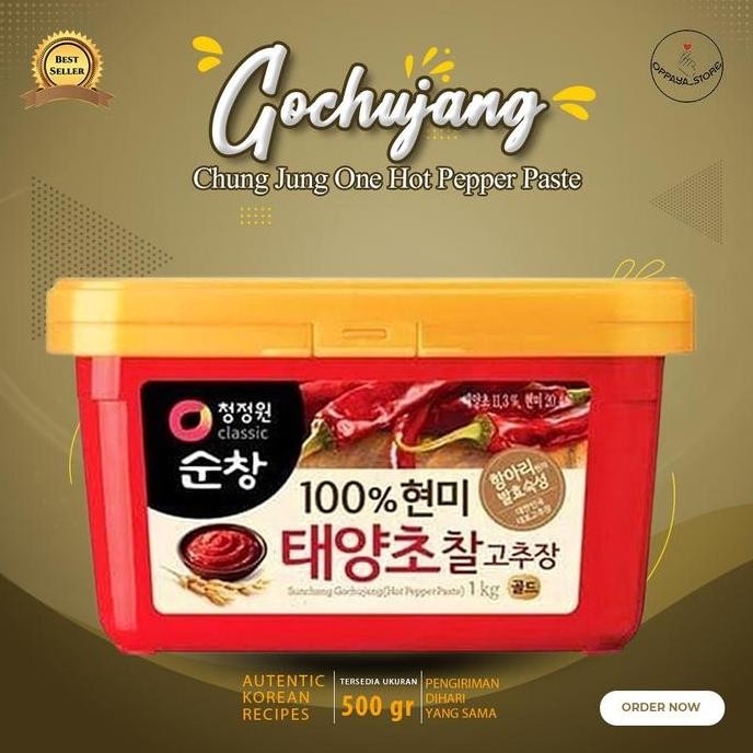 

Chung Jung Won Gochujang 500 gr Sambal Pasta Korea Hot Pepper Paste