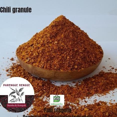 

Chili granule 500gram cabe bubuk kasar & halal