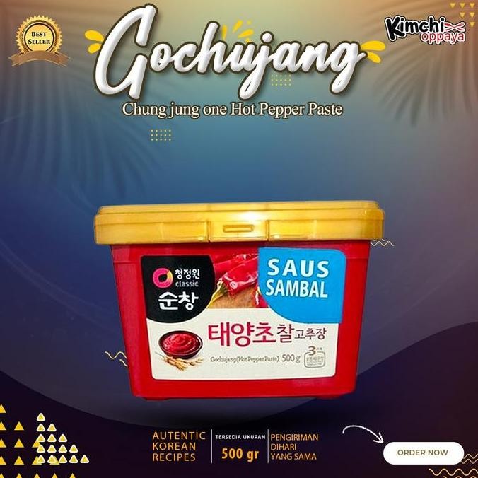 

Chung Jung One Gochujang 500 gr Sambal Pasta Korea Hot Pepper Paste