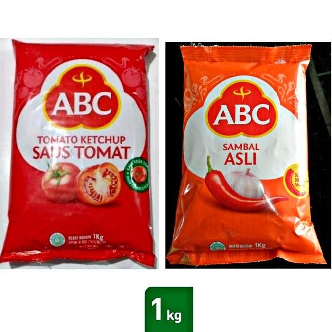 

saus tomat abc 1kg sambal asli abc 1kg