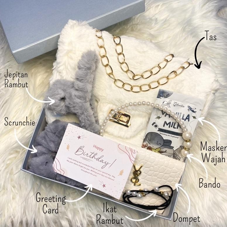 

[Premium Gift]Hampers Gift Box Tas Cewek/Hadiah Ulang Tahun/Hampers Lebaran/Kado Pacar/Hampers Ramadan/Hampers Natal/Kado Wedding/Kado Wisuda/Kado Anniversary/Kado Valentine