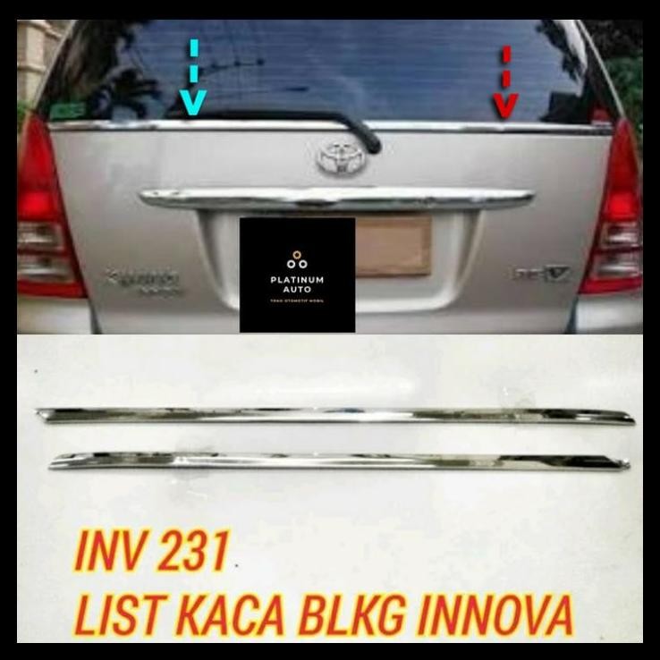 BEST DEAL LIS LIST KACA BELAKANG CROME INNOVA LAMA 2005-2015 