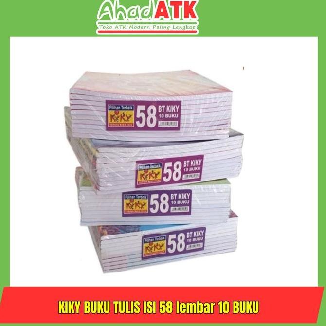 

Kiky Buku Tulis 58 Lembar 1 Pack Isi 10 Buku / Buku Tulis Sekolah
