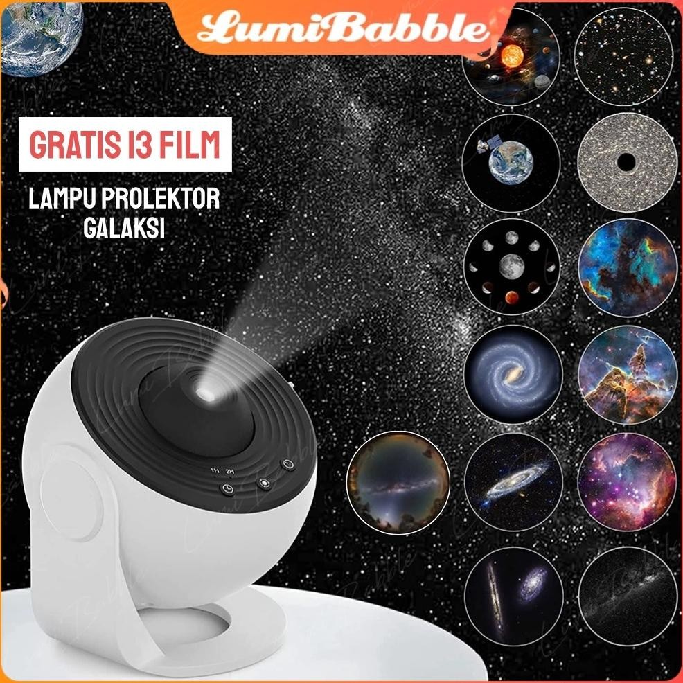 Terlaris Lampu Tidur Proyektor Galaxy Lampu Kamar Tidur Aesthetic 360 Lampu Proyektor Langit Lampu P
