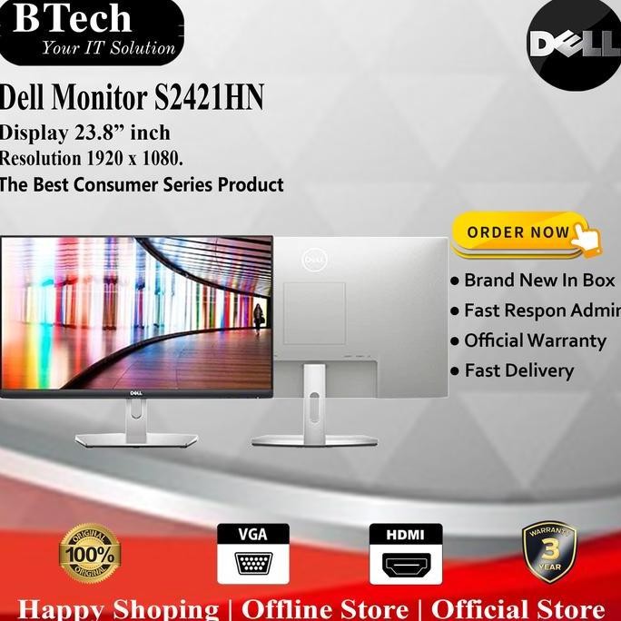 BEBAS ONGKIR - Dell Monitor S2421HN 3 Year