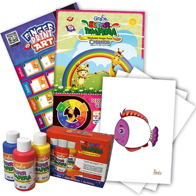 

Paket Melukis Finger Painting 3 Color 100ml IE