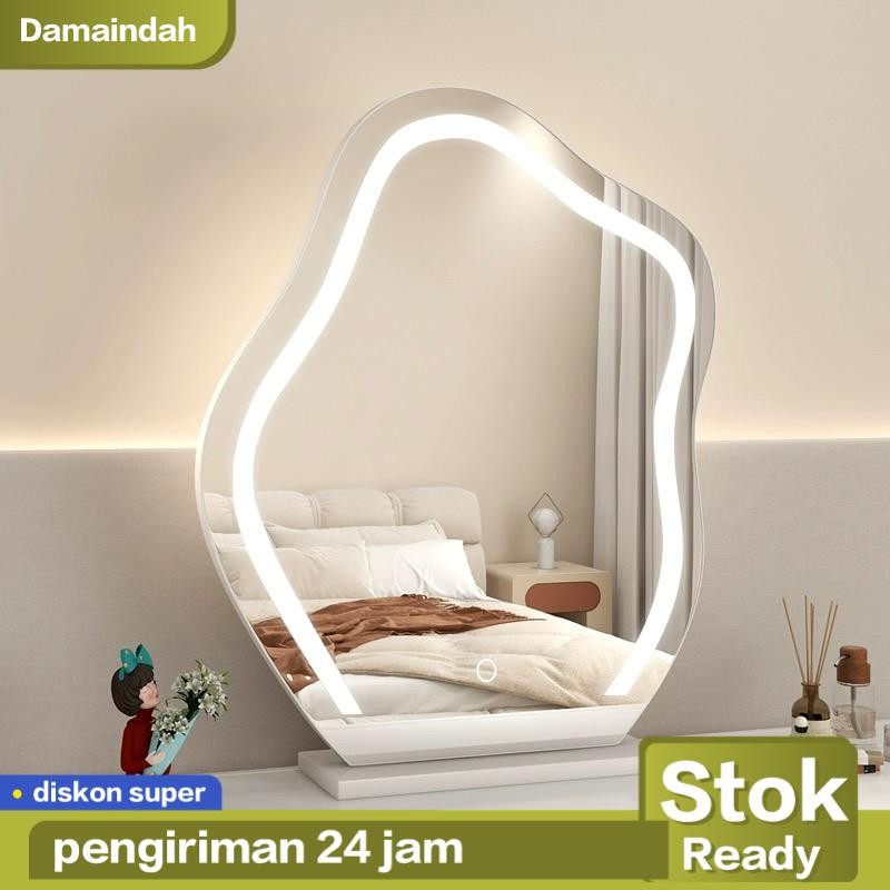 Cermin Awan / Cermin Rias Meja Rias / Cermin Rias Led / Cermin Rias Duduk / Cermin Oval Penginderaan