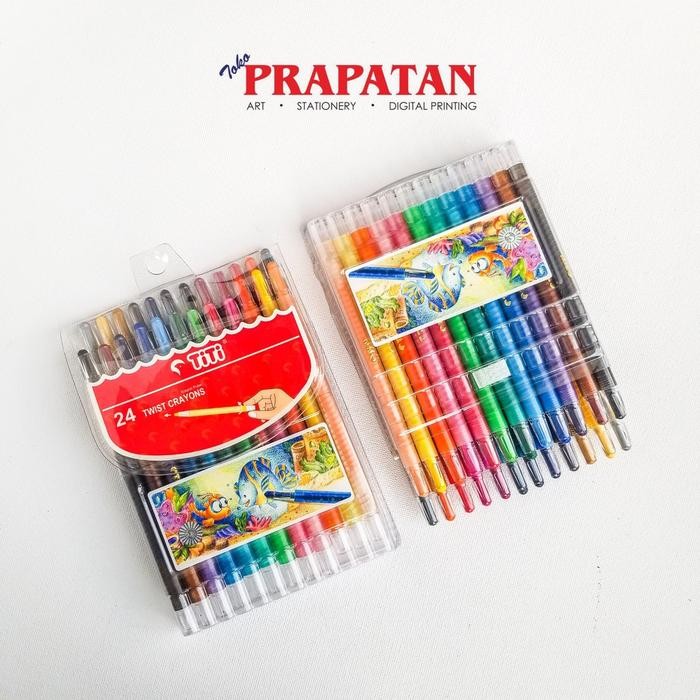 

BEST SELLER Titi Twist Crayons 24 warna / Krayon Putar Titi Panjang