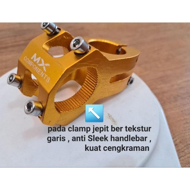 Stang MTB Oversize Alloy Stang MTB 31.8 mm Rise Stem MTB Pendek Stem Sepeda Nunduk