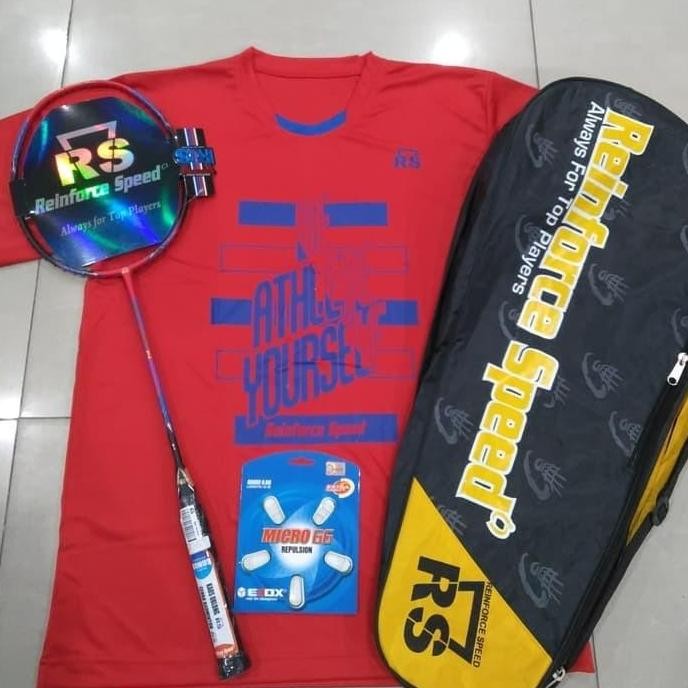 Raket Badminton Rs Metric Power 14 Komplit Original 100%