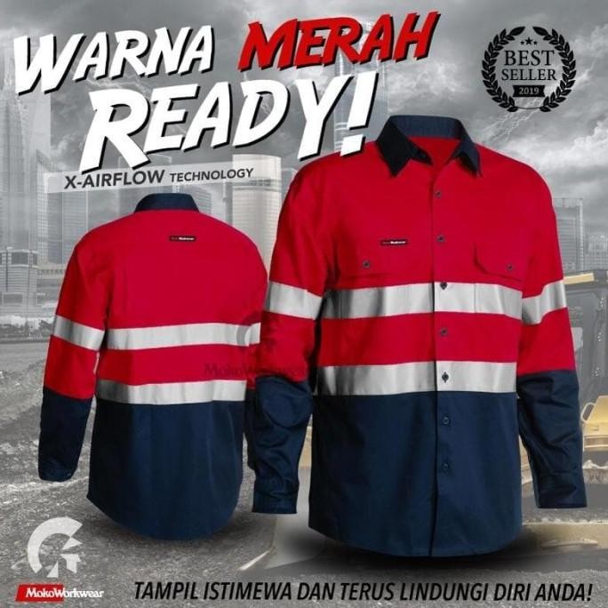 WEARPACK SAFETY BAJU KERJA LAPANGAN PRIA KEREN ORIGINAL MOKOWORKWEAR Bordir Seragam
