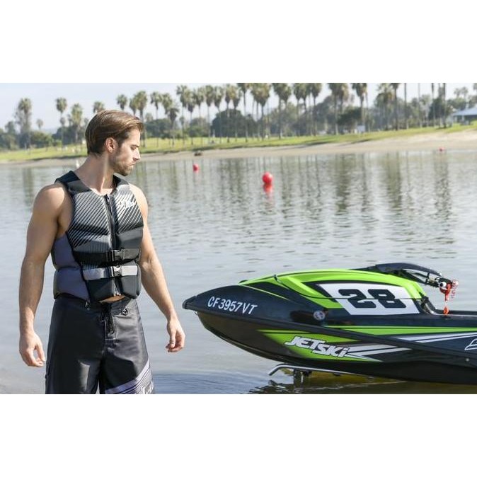 TERMURAH - JETTRIBE BLACK PIVOT WAKE VEST - JETSKI VEST - PELAMPUNG JETSKI