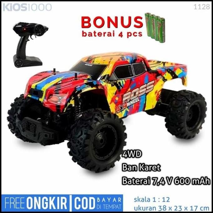 Mobil Remote Kontrol Off Road 4 Wd Besar Rc Car Mainan Remot Control