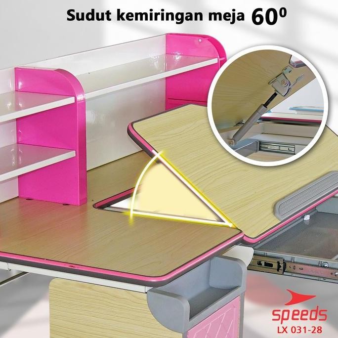 SPEEDS Meja Tulis Anak Ukuran 120cm Meja Kantor Meja Sekolah Meja Belajar Dewasa Buat Belajar Furnit