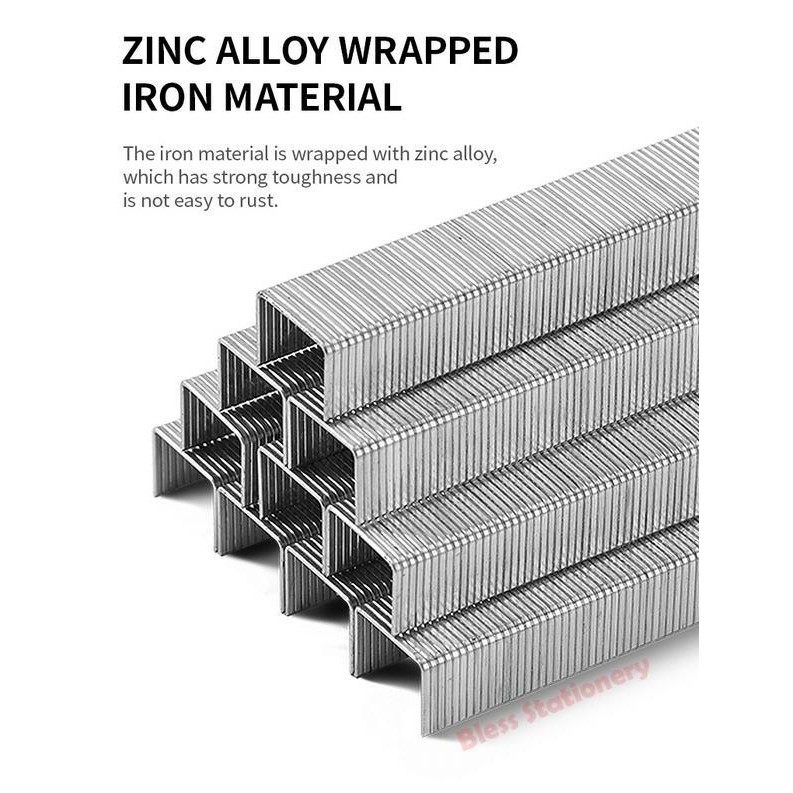 

Isi Staples Tembak 13/8 Deli Refill Gun Tacker Isi Stapler Jok Motor Isi Tacker Staple Wire