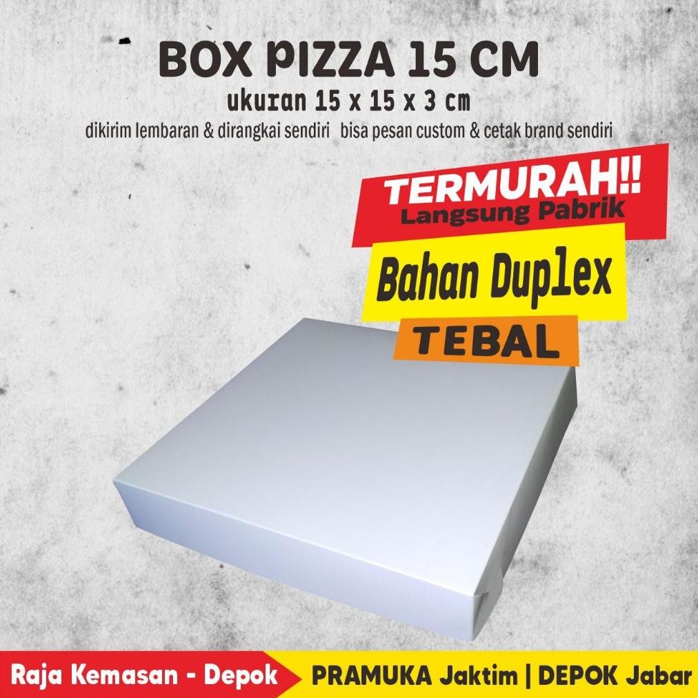 

BOX PIZZA 15 CM DUPLEX POLOS (40 pcs) Nugi