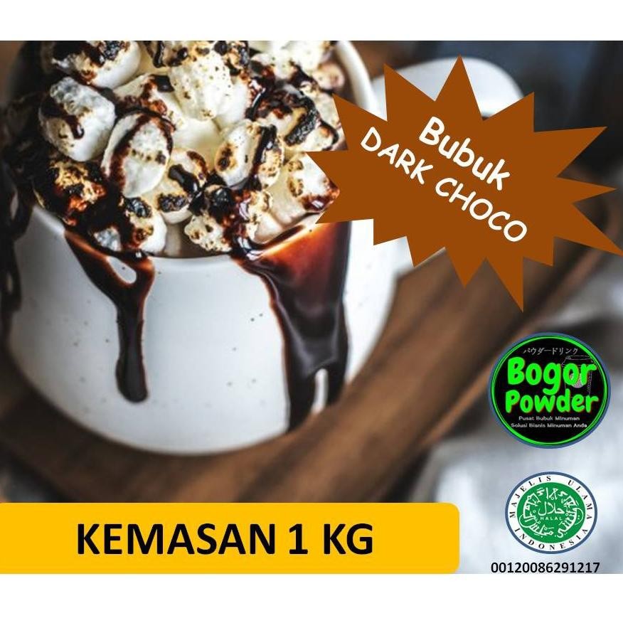 

Bubuk minuman Dark Choco 1 Kg / Powder Dark Choco 1 Kg / Dark choco Minuman 1 Kg Nugi
