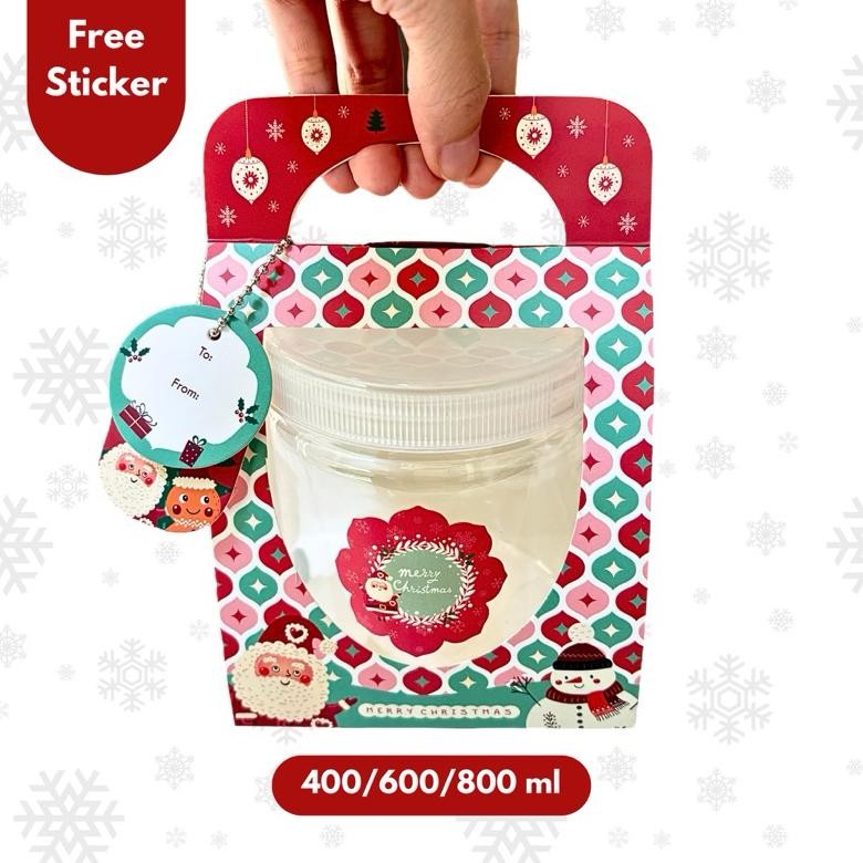 

10 Set Box Jinjing Natal Claus 400 600 800 ml Nugi