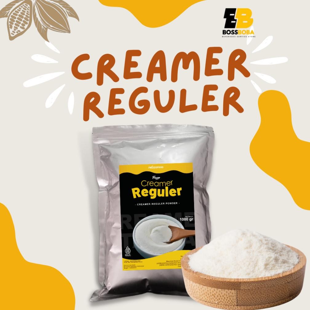 

Creamer Murah Reguler/Krimer Reguler Frezzo/Non Dairy Creamer/Bubuk Krimer Murah 1kg/Bossboba Nugi