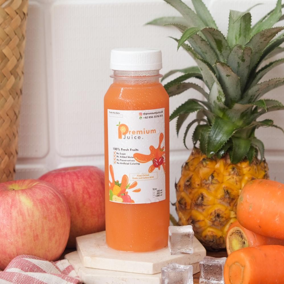 

Pure Carrot Mix Fruits Series - Cold Pressed Juice -Murni100% Nugi