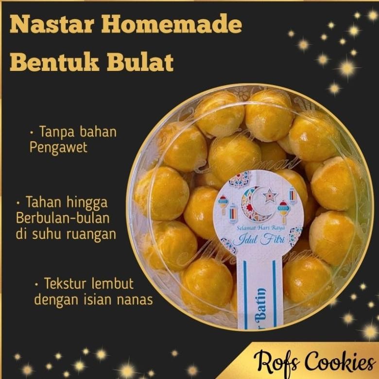 

Nastar Bulat Lembut 500 gram | Kue Kering Cookies Homemade Khas Hari Raya Nugi