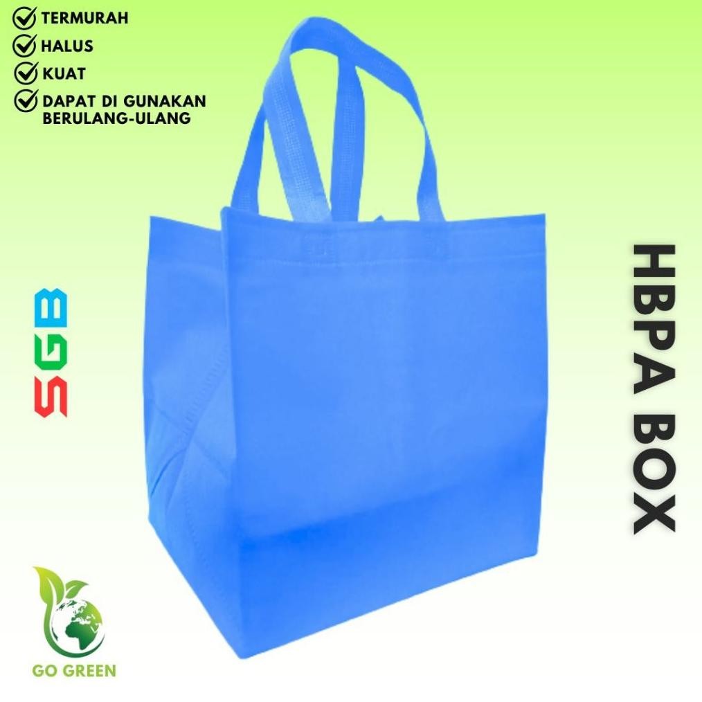 

1 Lusin ( 12 Pc ) Tas HBPA BOX untuk Isi Box 25X25 Bahan 75Gm / Goodie Bag Nugi