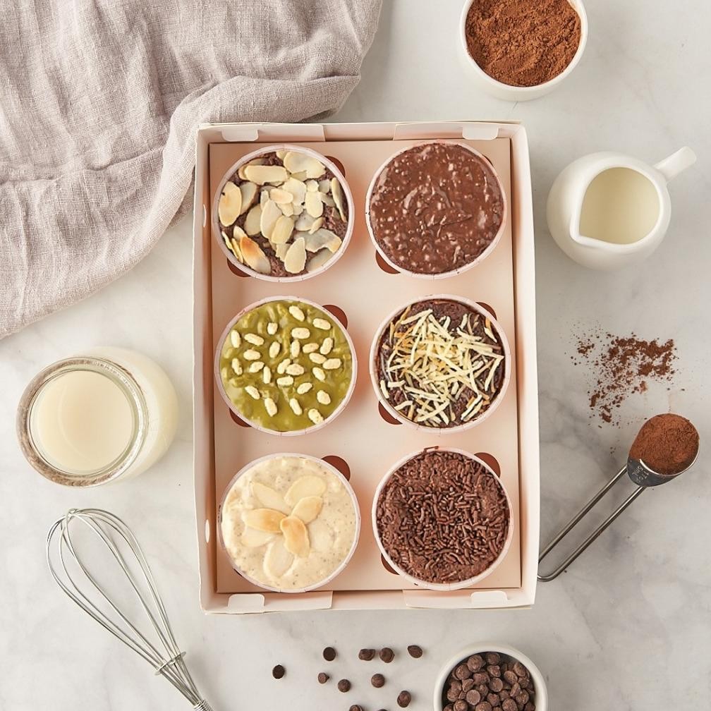 

BROWNIES CUP 1/2 LUSIN (SESUAI FOTO - KHUSUS INSTAN) Mbun Brownies Panggang | Brownies Melted | Fudgy Brownies Nugi