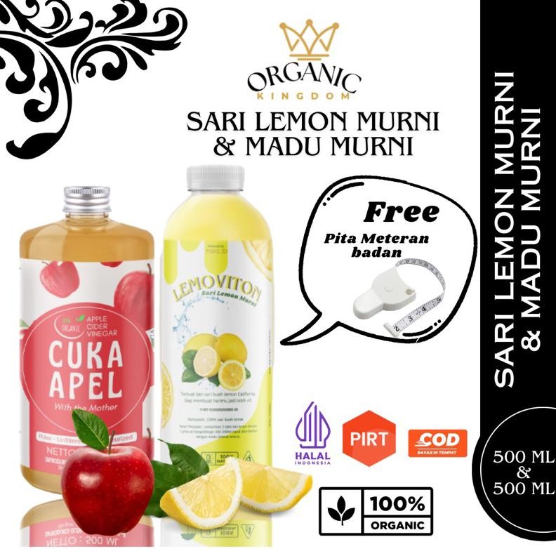 

Paket 2in1 Sari Lemon Halal + Cuka Apel With Mother Diet Detox Pelangsing Penurun Berat Badan Alami Nugi