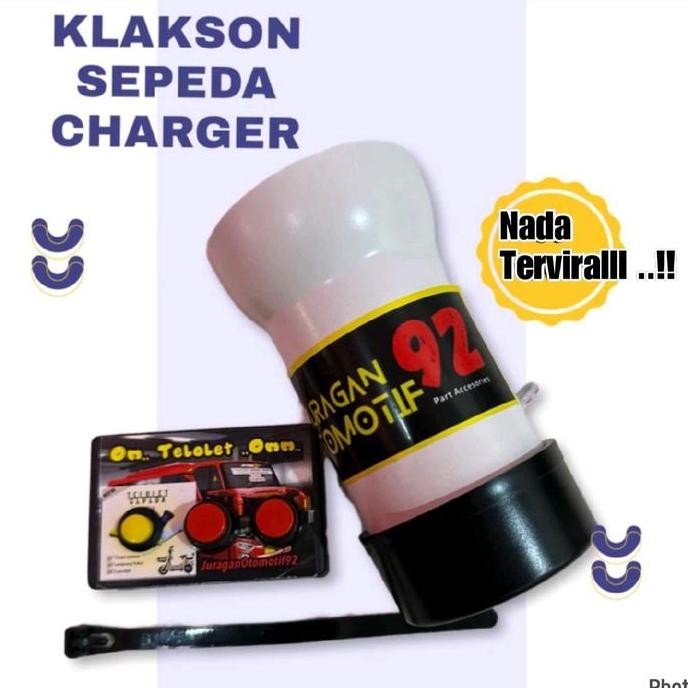 Klakson Basuri Charger / Klakson Sepeda / Telolet Basuri Motor