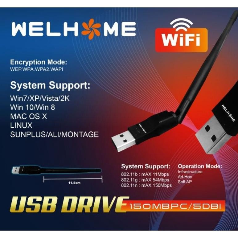 Dongle Wifi Welhome / Dongle Wifi Rinrei / Dongle Wifi Set Top Box welhome Murah / USB Wifi Dongle M