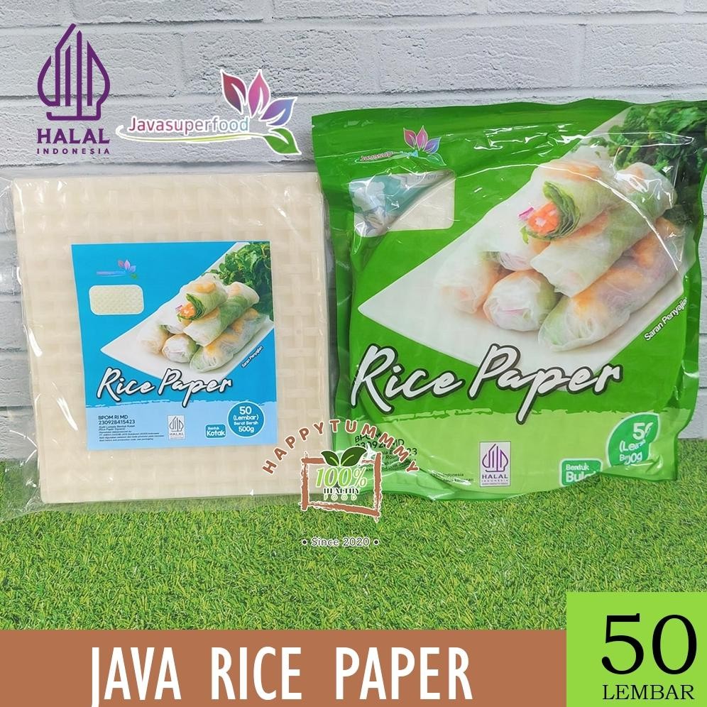 

HPT - RICE PAPERS 50 Lembar Kulit Lumpia rice papers - JAVA SUPER FOOD Nugi
